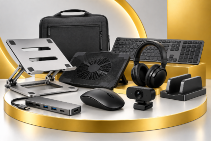 Computer peripherals including keyboard, mouse, webcam, headset and barcode scanner