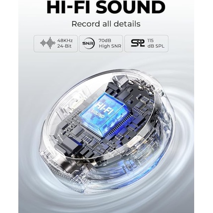 Hollyland Lark M2 Wireless Lavalier Microphone 48kHz 24-bit ENC 300m