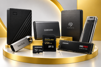 Computer storage devices including SSD, external drive, flash drive and memory cards