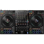 Pioneer DJ DDJ-FLX10 black 4-channel professional DJ controller with jog displays and performance pads