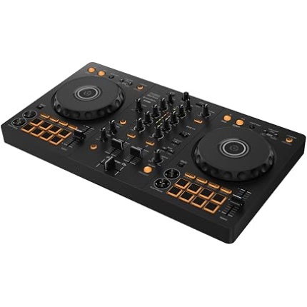 Pioneer DJ DDJ-FLX4 black 2-channel DJ controller with jog wheels and performance pads