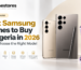 Best Samsung phones to buy in Nigeria in 2026, featuring different Galaxy smartphone models.