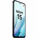 Xiaomi Redmi 15 256GB 8GB RAM 4G Dual SIM smartphone in Midnight Black with a 6.9-inch