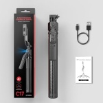 C17 AI face tracking quadpod tripod with extendable stand and wireless remote